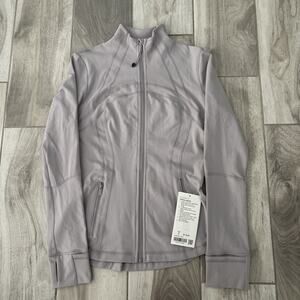 Lululemon Dark Chrome Luon Define Jacket Full-Zip Active Body Slimming Sz 8 NWT